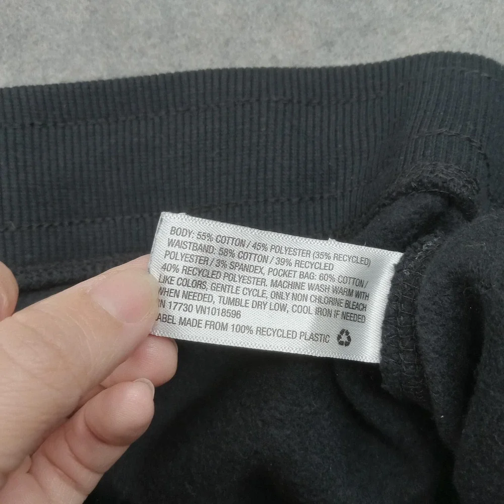 Goodfellow & Co Sweatpants Mens 2XL Black Fleece Lounge Elastic Waist Pockets